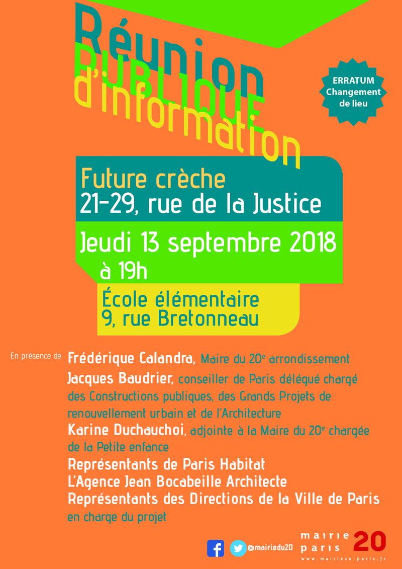 RPI 13/09/2018 creche justice